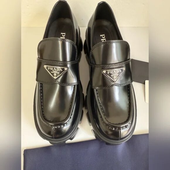 Prada Monolith leather Loafers - Picture 4 of 8